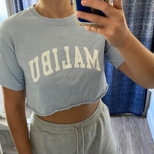 Light blue Malibu crop top